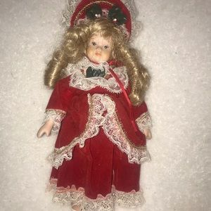 Christmas Holiday Porcelain Baby doll